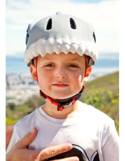 Kask rowerowy Crazy Safety 3D Shark LED