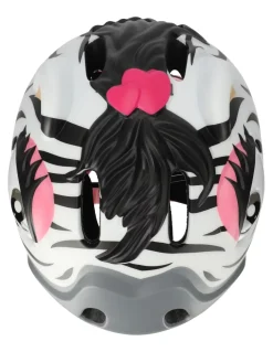 Kask rowerowy Crazy Safety Zebra LED