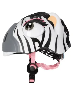 Kask rowerowy Crazy Safety Zebra LED
