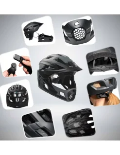 Kask Rowerowy Crazy Safety Fullface 2w1 MTB/BMX