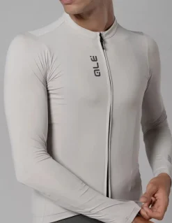 Koszulka rowerowa męska Alé Cycling Solid Color Block LS